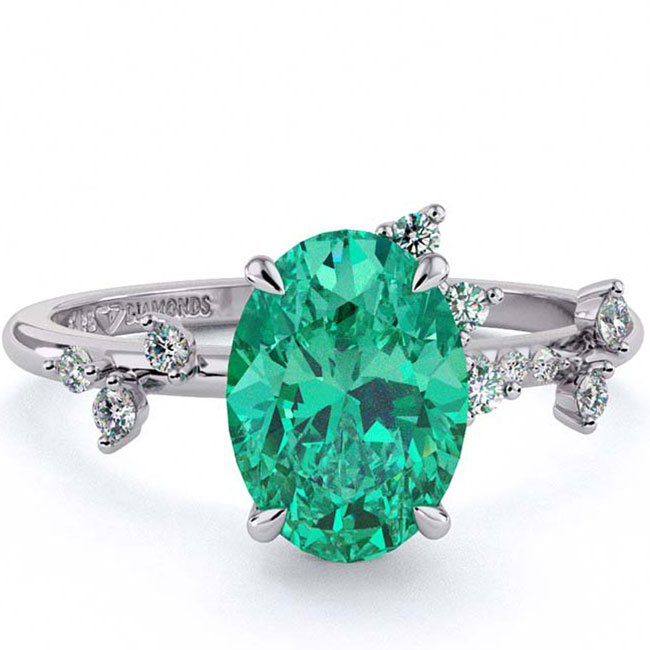 Green Diamond Engagement Ring Guide