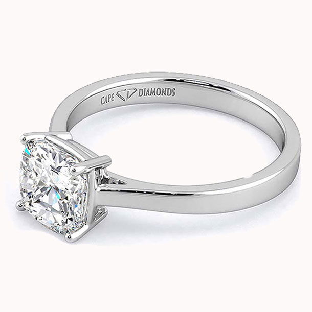 Cushion Cut Moissanite Engagement Rings