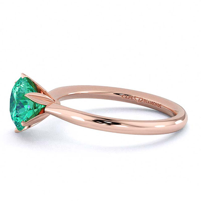Green Diamond Solitaire Engagement Rings
