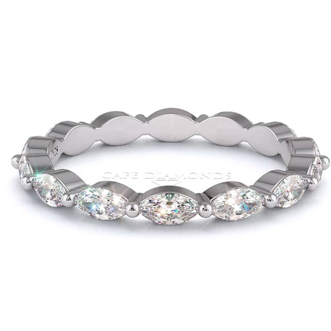 Marquise Full Eternity Women's Wedding Bands