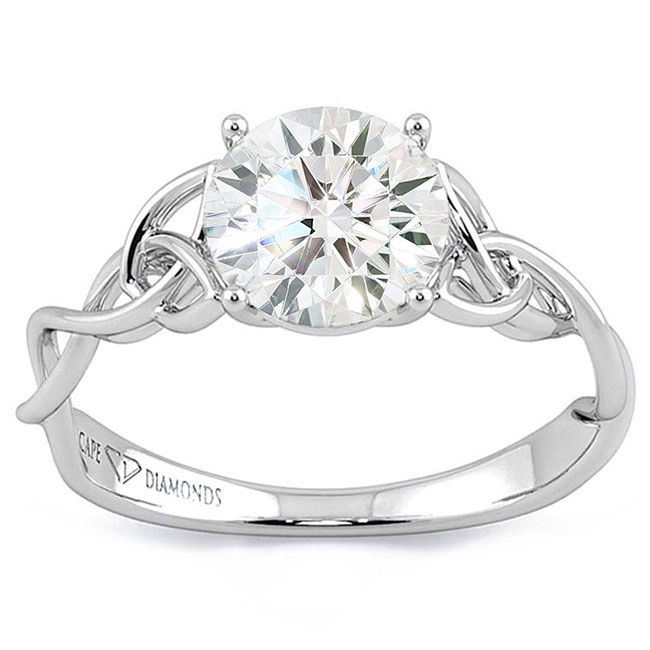 Organic Design Moissanite Engagement Rings