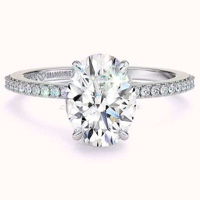 Oval Cut Moissanite Engagement Rings