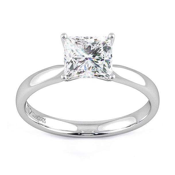Princess Cut Moissanite Engagement Rings