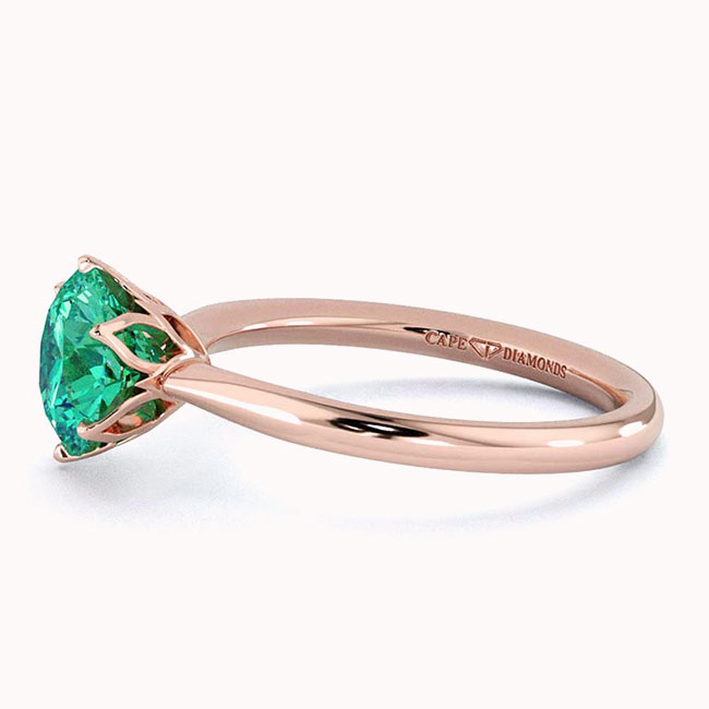 Green Diamond Fynbos Floral Engagement Rings