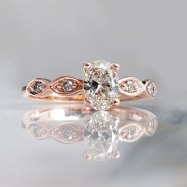 Rose Gold and Oval Diamond Dream