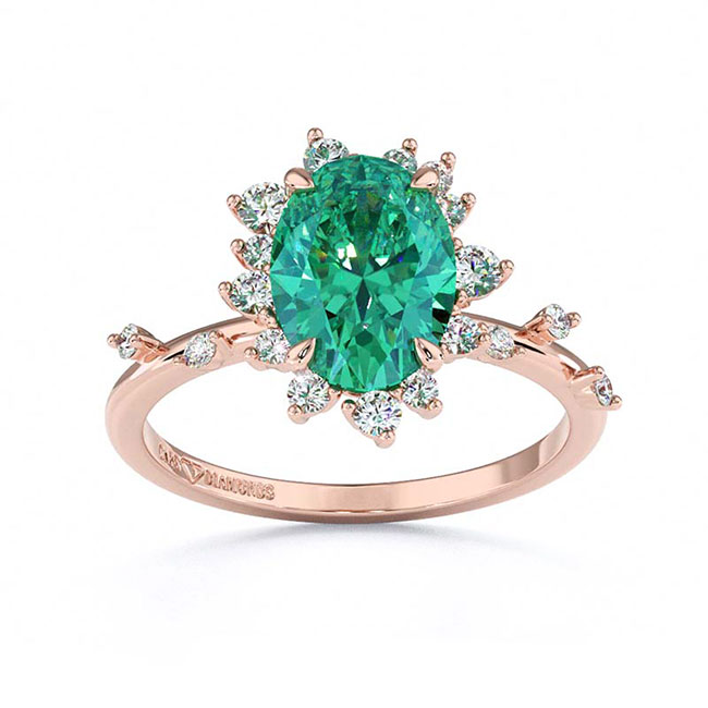 Trending Green Diamond Engagement Rings