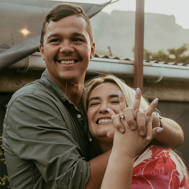 Our couple on their recent engagement