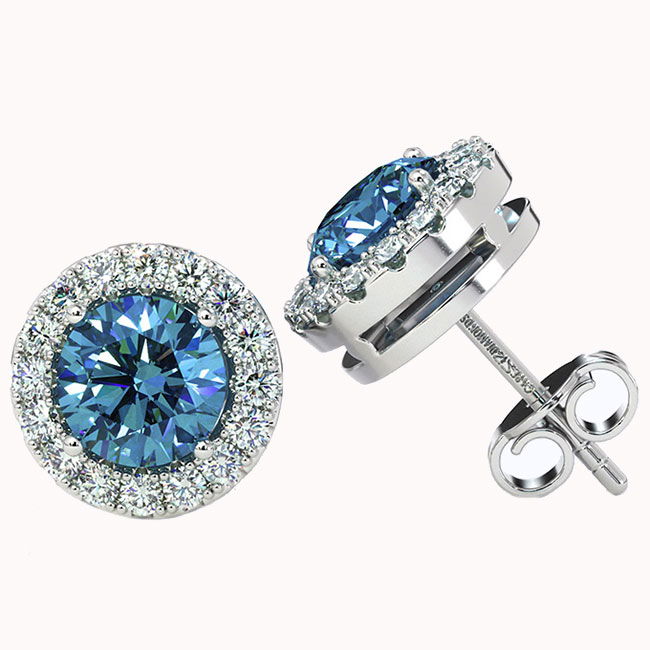 Blue Sapphire Earrings
