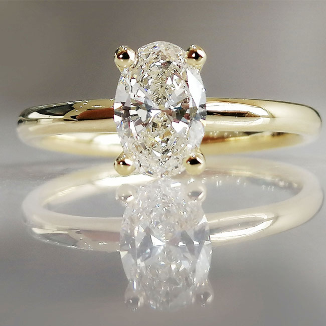 Oval Solitaire Opulence