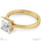 stylish princess natural diamond 4 prong solitaire engagement ring yellow gold with 9k yellow gold metal and princess shape diamond