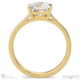 stylish princess natural diamond 4 prong solitaire engagement ring yellow gold with 9k yellow gold metal and princess shape diamond