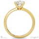 princess cut 4 claw lab grown diamond engagement ring yellow gold with 9k yellow gold metal and princess shape diamond