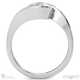 round twist lab grown diamond engagement ring white gold with 18k white gold metal and round shape diamond