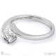 princess tension split band natural diamond engagement ring platinum with platinum metal and princess shape diamond
