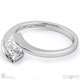 princess tension split band lab grown diamond engagement ring white gold with 9k white gold metal and princess shape diamond