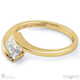 princess tension split band lab grown diamond engagement ring yellow gold with 18k yellow gold metal and princess shape diamond