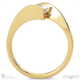 princess tension split band lab grown diamond engagement ring yellow gold with 18k yellow gold metal and princess shape diamond