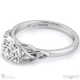 celtic infinity natural diamond engagement ring white gold with 18k white gold metal and round shape diamond