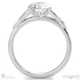 celtic infinity natural diamond engagement ring white gold with 18k white gold metal and round shape diamond