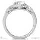 halo crossover infinity engagement ring platinum with platinum metal and round shape diamond