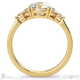 Multi Stone Cluster Engagement Ring White Gold