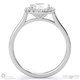 oval halo pave setting natural diamond engagement ring white gold with 9k white gold metal and oval shape diamond