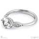Antique Oval Lab Grown Diamond Engagement Ring White Gold