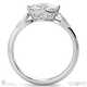 Antique Oval Lab Grown Diamond Engagement Ring White Gold
