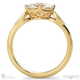 Antique Oval Lab Grown Diamond Engagement Ring White Gold