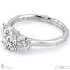 Trilogy Oval Lab Grown Diamond Engagement Ring White Gold