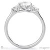 Trilogy Oval Lab Grown Diamond Engagement Ring White Gold