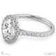 natural diamond oval halo side stones engagement ring platinum with platinum metal and oval shape diamond