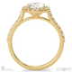 natural diamond oval halo side stones engagement ring yellow gold with 9k yellow gold metal and oval shape diamond