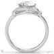 round pave overlap halo natural diamond engagement ring white gold with 9k white gold metal and round shape diamond