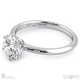 6-prong solitaire round natural diamond setting platinum with platinum metal and round shape diamond