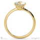 6-prong solitaire round lab grown diamond setting yellow gold with 9k yellow gold metal and round shape diamond