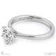 round solitaire 6 claw natural diamond engagement ring platinum with platinum metal and round shape diamond
