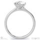 round solitaire 6 claw natural diamond engagement ring white gold with 9k white gold metal and round shape diamond