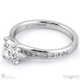 round tension set 4 claw channel pave natural diamond engagement ring platinum with platinum metal and round shape diamond