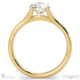 round tension set 4 claw channel pave lab grown diamond engagement ring yellow gold with 9k yellow gold metal and round shape diamond