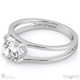 solitaire split band tension set natural diamond engagement ring platinum with platinum metal and round shape diamond
