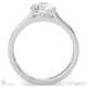 solitaire split band tension set natural diamond engagement ring platinum with platinum metal and round shape diamond