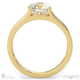 solitaire split band tension set natural diamond engagement ring yellow gold with 18k yellow gold metal and round shape diamond