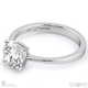solitaire 4-claw round natural diamond engagement ring platinum with platinum metal and round shape diamond