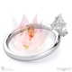blushing bride oval lab grown diamond engagement ring platinum with platinum metal and oval shape diamond