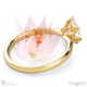 oval blushing bride natural diamond engagement ring yellow gold with 9k yellow gold metal and oval shape diamond