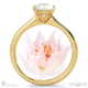 oval blushing bride natural diamond engagement ring yellow gold with 9k yellow gold metal and oval shape diamond