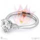 blushing bride trilogy natural diamond engagement ring platinum with platinum metal and round shape diamond