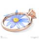 darling daisy solitaire lab grown diamond engagement ring rose gold with 9k rose gold metal and round shape diamond