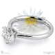 everlasting love lab grown diamond engagement ring platinum with platinum metal and round shape diamond